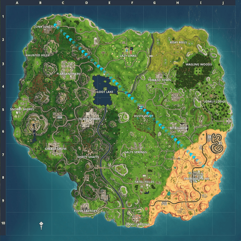 Fortnite Season 5 Map