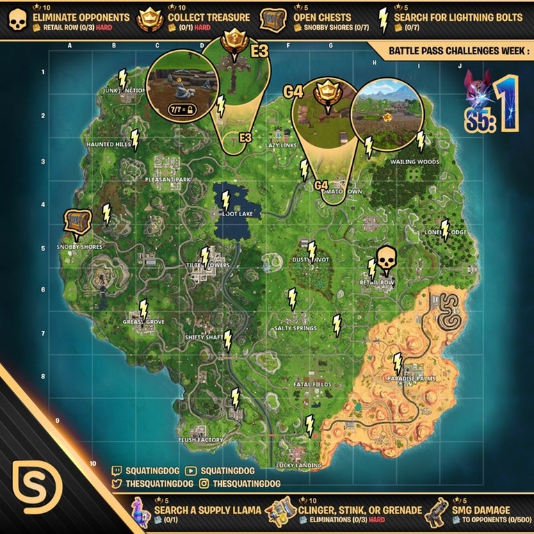 Fortnite Season 5 Week 1 Challenge Guide