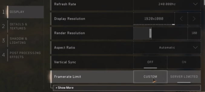 Blackout FPS Frame Limit