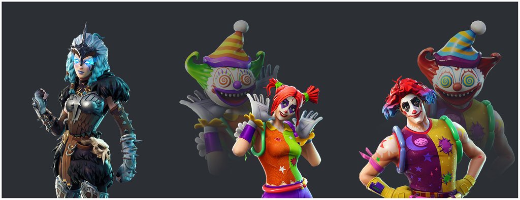 fortnite season 6 leaked skins clowns - datamined fortnite skins season 8