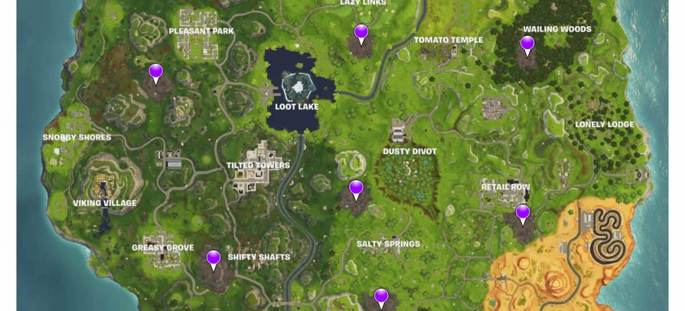 Fortnite Season 6 Corrupted Areas Map Fortnite Season 6 Corrupted Areas Map