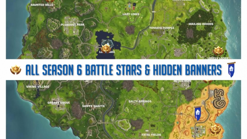 All Season 6 Battle Stars & Hidden Banners