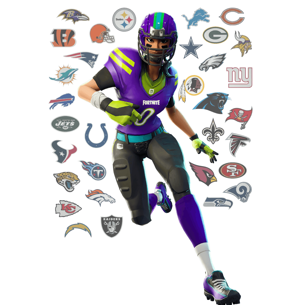 nfl female juke - fortnite skins doing emotes png