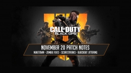 Black Ops 4 November 20 Update - V1.07