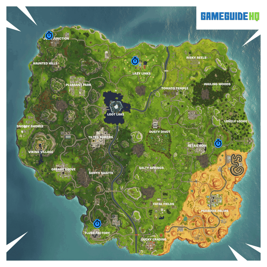 Fortnite Season 6 Week 10 Timed Trial Map