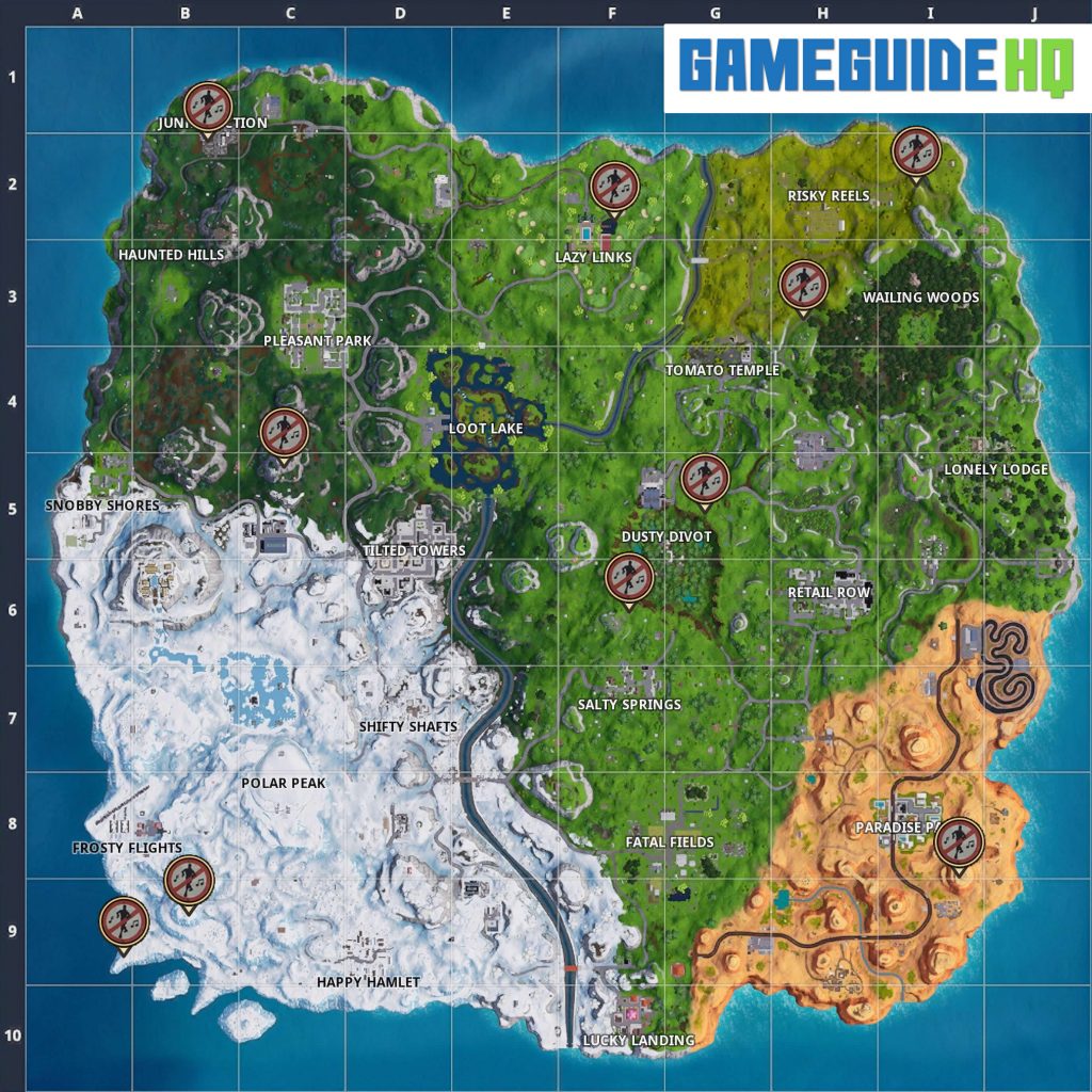 Fortnite Season 7 Forbidden Locations Map