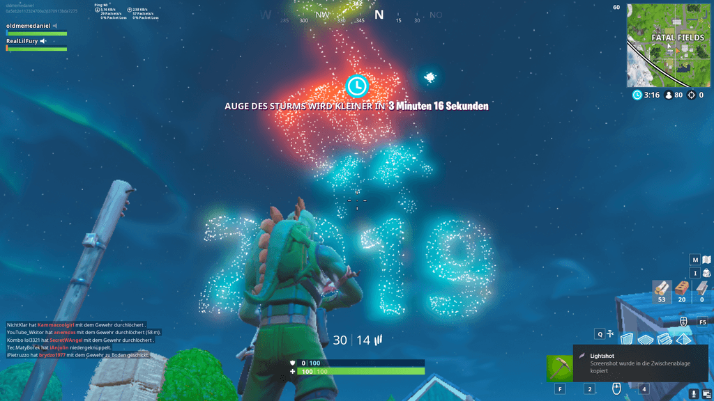 Fortnite 2019 New Year Fireworks