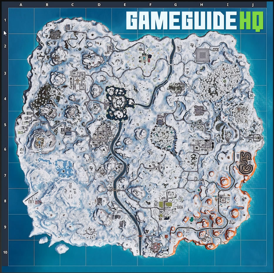 Fortnite Map Covered in Snow Leaked