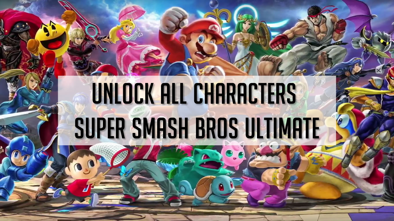 super smash bros ultimate unlock order
