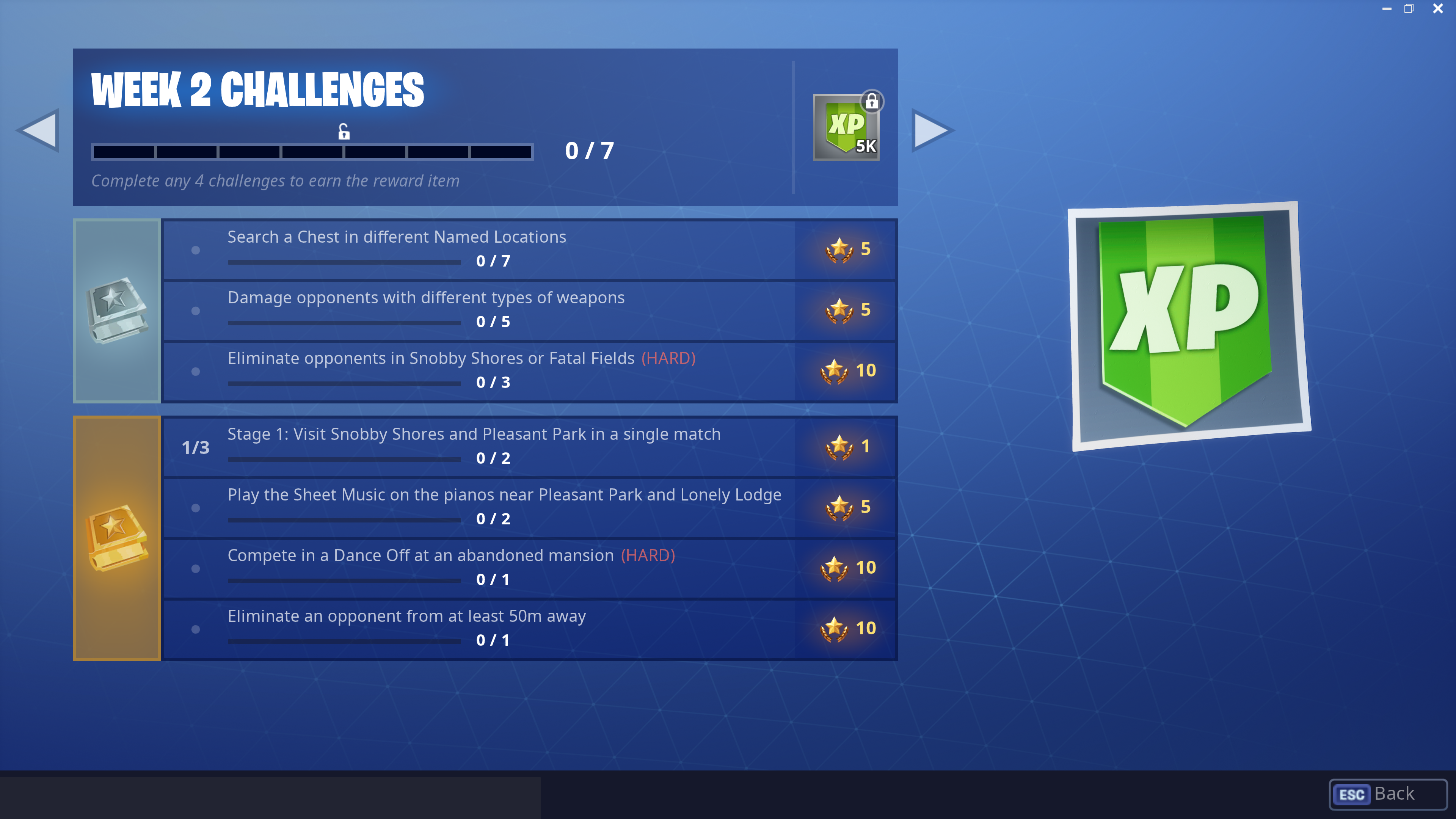 Fortnite Season 7 Week 2 Challenges