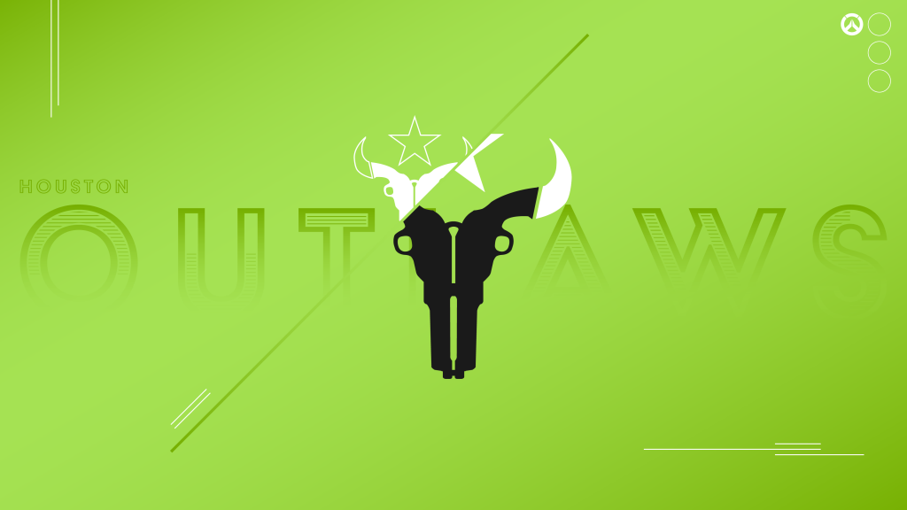 Houston Outlaws Wallpaper Green