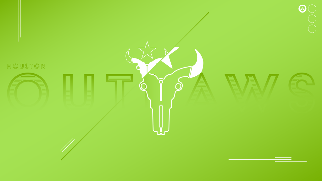 Houston Outlaws Wallpaper Green 2