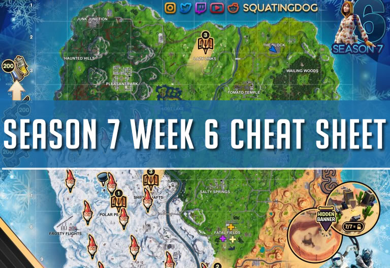  - fortnite week 8 cheat sheet season 7