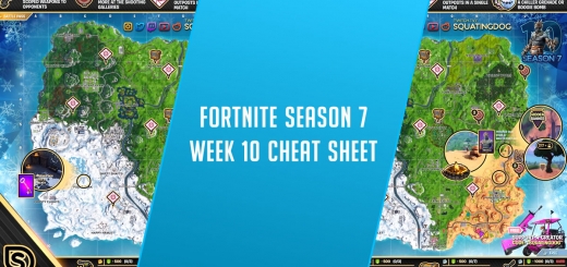 Fortnite Season 7 Leaks Skins Cheat Sheets Detailed Information - fortnite week 10 cheat sheet season 7 complete challenge guide