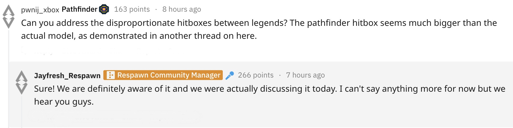 Apex Legends Developers on Pathfinder Size