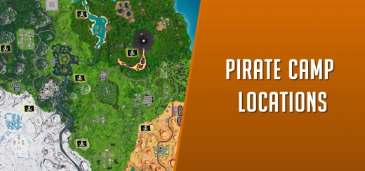 fortnite pirate camp locations pirate camp map - week 2 fortnite cheat sheet season 8