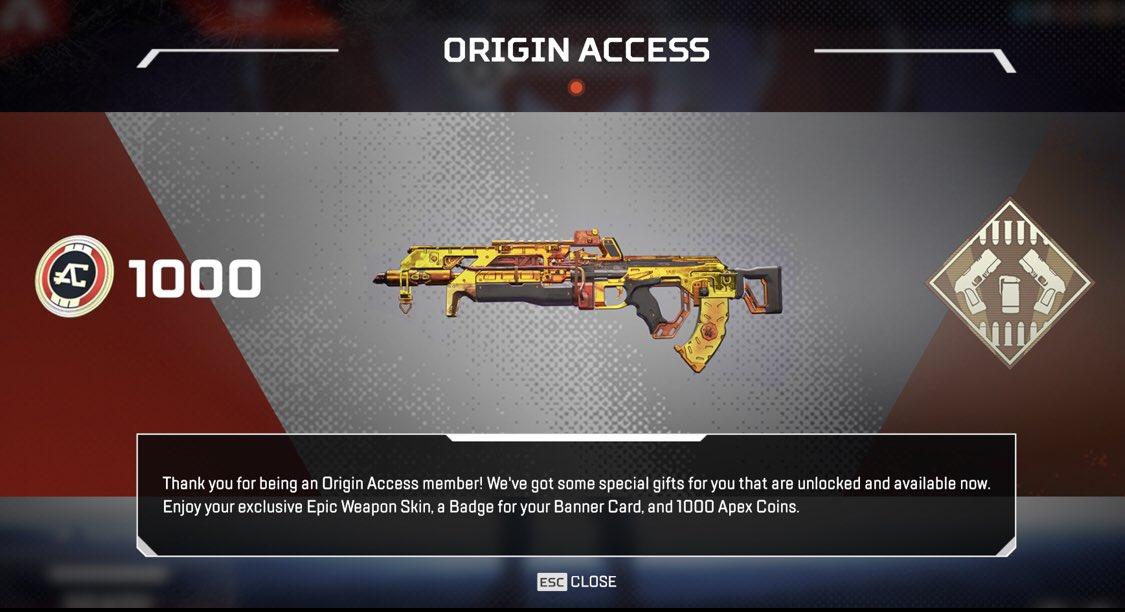 Origins Access Pack Content - Apex Legends