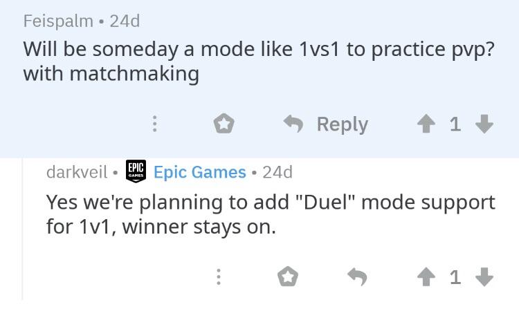 Fortnite Duel 1v1 Mode Confirmed