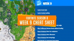 Fortnite Season 8 Week 9 Cheat Sheet & Challenges