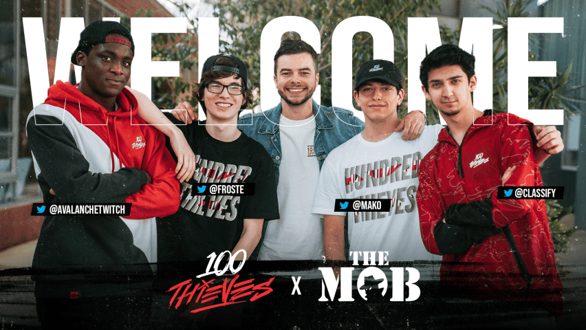 The Mob Join 100 Thieves Content Team