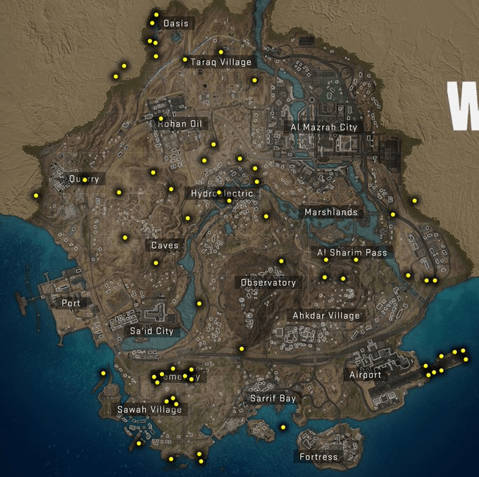 Warzone 2 Loot Cache Map 